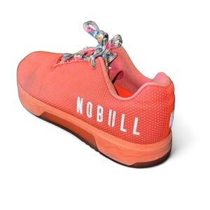 NoBull SuperFabric Trainer Orange Floral Laces CrossFit Games Shoes Womens 11